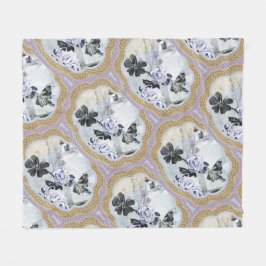 Cobertor De Velo Medalhões Florais abstrato