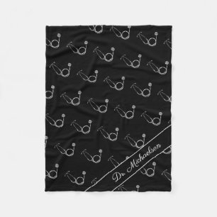 Cobertor De Velo Médico Stethoscope Padrão Nome Médico