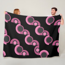 Médio Século moderno cor-de-rosa, preto e cinza