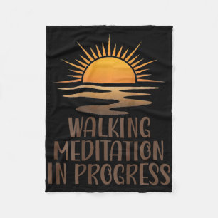 Cobertor De Velo Meditação Andando em Andamento Caminho do Nascer d