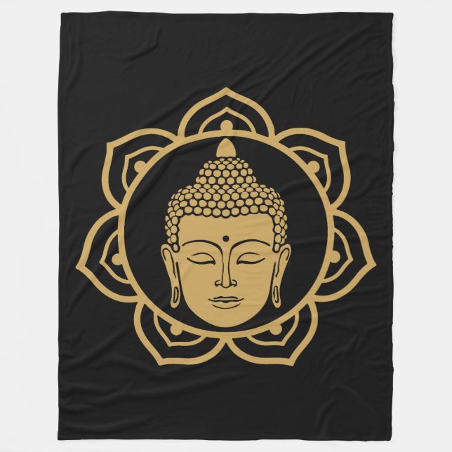 Cobertor De Velo Meditação de Cabeça de Buda (Frente)