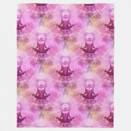 Cobertor De Velo Meditação de Yoga Lotus Santa - Padrão Invisível 1