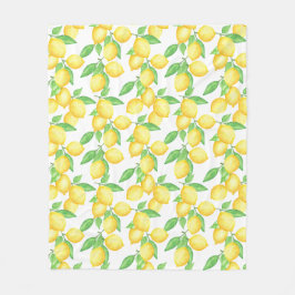 Cobertor De Velo Mediterrenean Citrus Lemon pattern