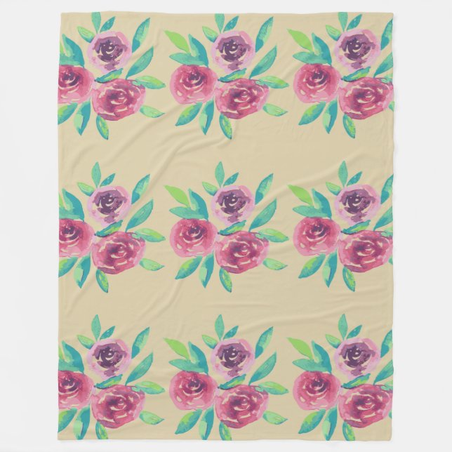 Cobertor De Velo Medley de Cluster rosa (Frente)