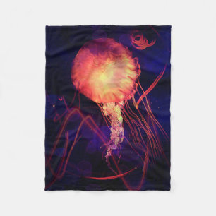 Cobertor De Velo Medusa do delírio do eletro de Blacklight
