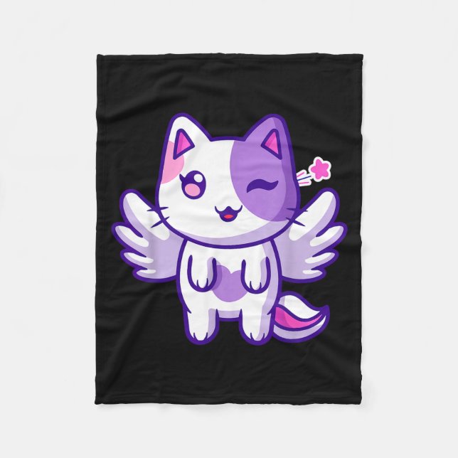 Cobertor De Velo Meemeow Cute Cat Plu-shirt  (Frente)