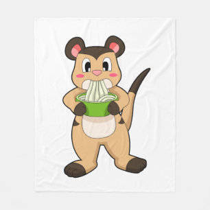 Cobertor De Velo Meerkat com Ramen