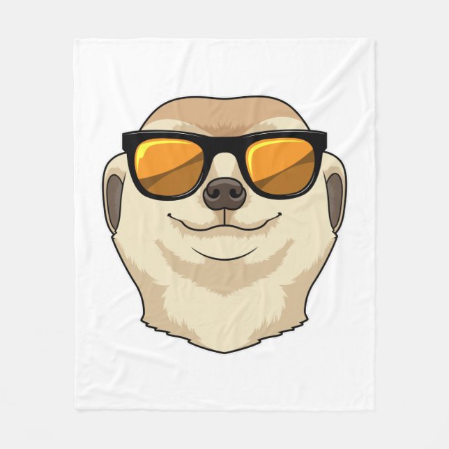 Cobertor De Velo Meerkat with Sunglasses (Frente)