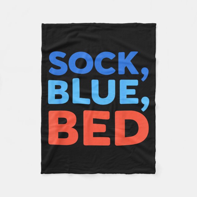 Cobertor De Velo Meia Azul Cama Meme Engraçado  (Frente)