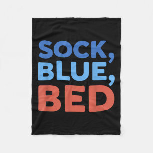 Cobertor De Velo Meia Azul Cama Meme Engraçado _1