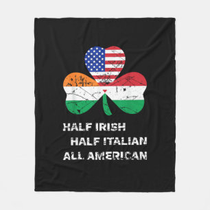 Cobertor De Velo Meia-Irlandesa Metade Italiana All American Flag S