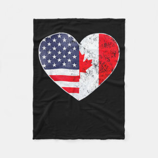 Cobertor De Velo Meio Canadense Americano USEH Canadá EUA Bandeira