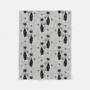 Cobertor De Velo Meio século meow em Cinzas pálidas