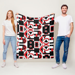 Cobertor De Velo Meio século Moderno Abstrato Geométrico Contemporâ