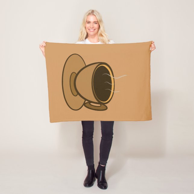 Cobertor De Velo Meio século Moderno Café Marrom (In Situ)