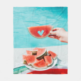 Cobertor De Velo Melancia fatiada em papel branco