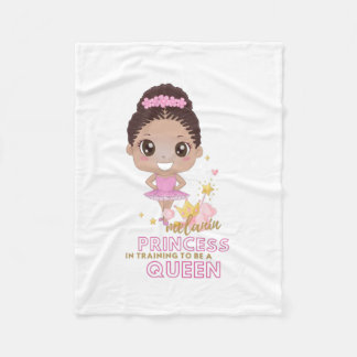 Cobertor De Velo Melanin Princess Training To Be Queen Ballerina