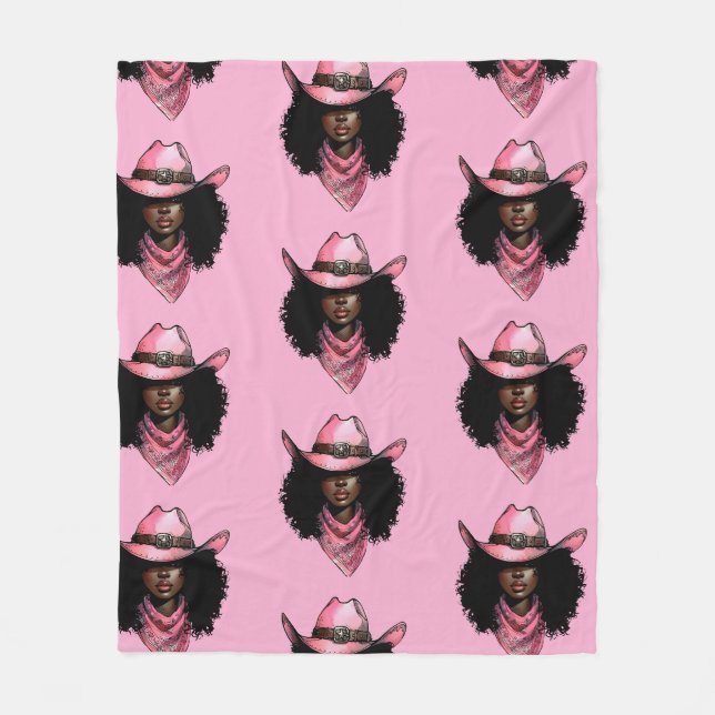 Cobertor De Velo Melanin Rodeo Queen (Frente)