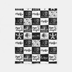 Cobertor De Velo Melanoma Padrão Caro Fleece Blanket