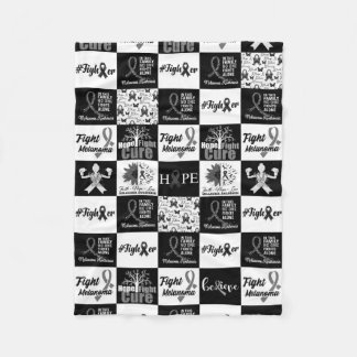 Cobertor De Velo Melanoma Padrão Caro Fleece Blanket
