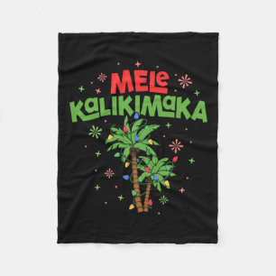 Cobertor De Velo Mele Kalikimaka Havaiana Palm-Light