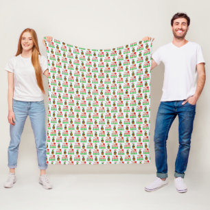 Cobertor De Velo Mele Kalikimaka Hawaiian Pineapple Feliz Natal