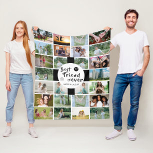 Cobertor De Velo Melhor Amigos para o Quarto Personalizado de Folha