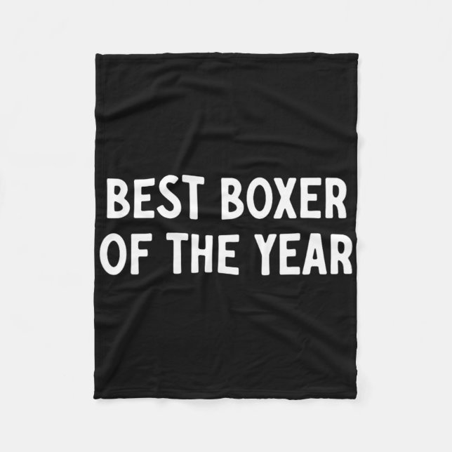 Cobertor De Velo Melhor Boxeador do Ano  (Frente)