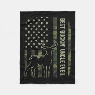 Cobertor De Velo Melhor Buckin do Tio Ever Camo, Bandeira Americana
