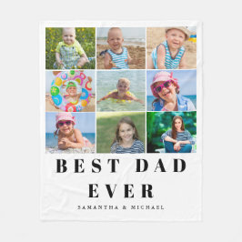 Cobertor De Velo Melhor Colagem de Fotos do Pai 9