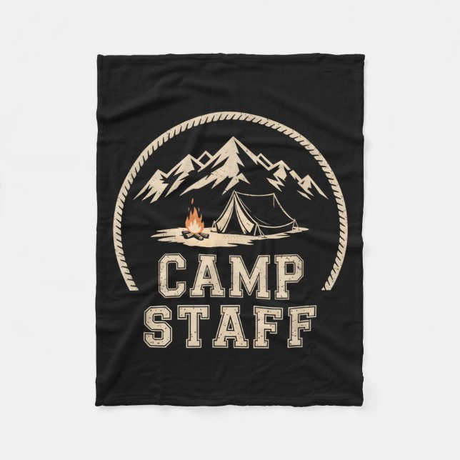 Cobertor De Velo Melhor Equipe de Acampamento Diretor de Acampament (Frente)