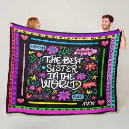 Cobertor De Velo MELHOR IRMÃ Fleece Blanket