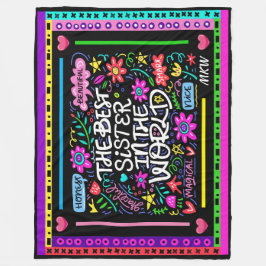 Cobertor De Velo MELHOR IRMÃ Fleece Blanket