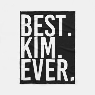 Cobertor De Velo Melhor. Kim. Nunca. Presente de Piada Personalizad