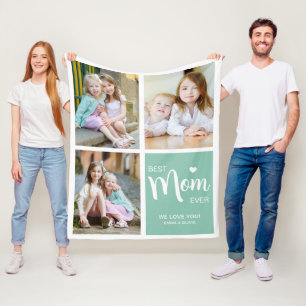 Cobertor De Velo Melhor Mãe Alguma Vez Colagem Fotográfica
