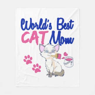 Cobertor De Velo Melhor Mãe Gato do Mundo