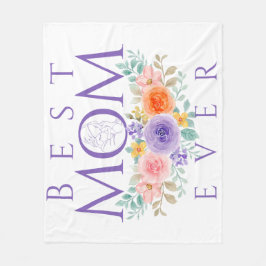 Cobertor De Velo Melhor Mãe Já Flores, Dia de as mães