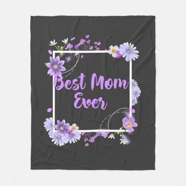 Cobertor De Velo Melhor Mãe Nunca (Frente)