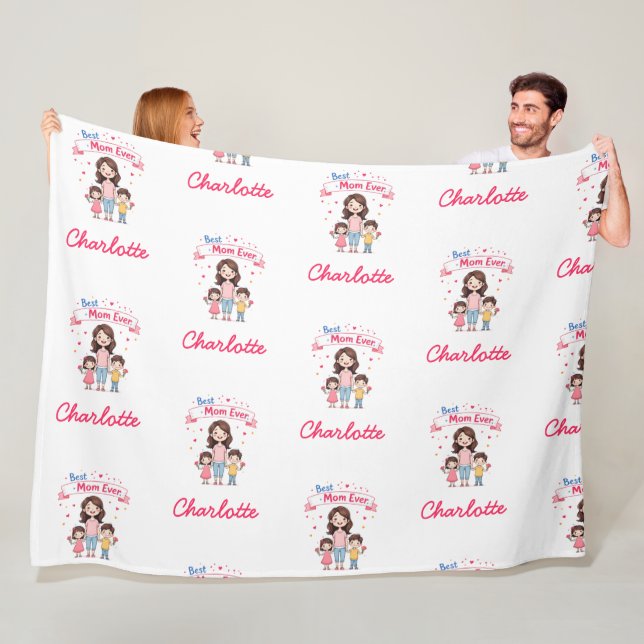 Cobertor De Velo Melhor Mãe Nunca | Mãe Personalizada Sentimental (In Situ)