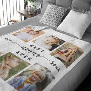 Cobertor De Velo Melhor Não Nunca - Colagem de Fotos para Netos