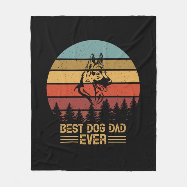 Cobertor De Velo Melhor Pai De Cachorro De Bekeeper (Frente)