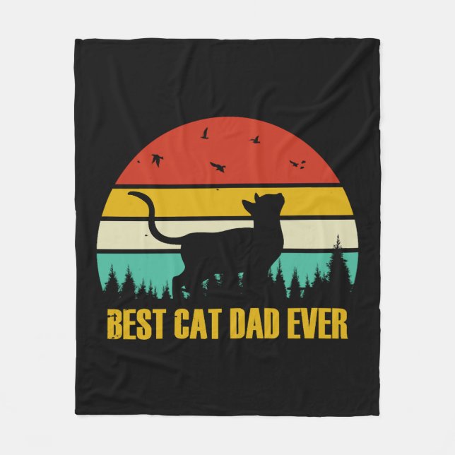 Cobertor De Velo Melhor Pai de Gato jamais Geschenk (Frente)