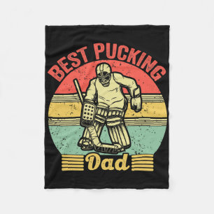 Cobertor De Velo Melhor Pai de Hockey dos Homens Retro Vintage Hóqu