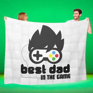 Cobertor De Velo Melhor Pai do Jogo Grande Folha