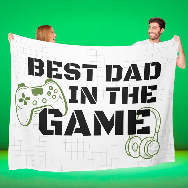 Cobertor De Velo Melhor Pai no Jogo Grande Presente para Jogador (Best in the Game Large Fleece Blanket. Birthday or Father's Day Gift for Dad!)