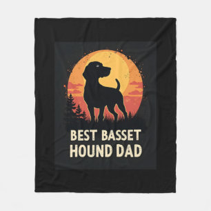 Cobertor De Velo Melhor Pai Padre Cão - Camiseta de Caça-Vintage