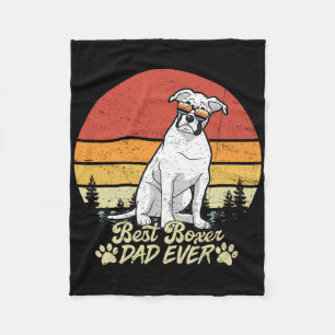 Cobertor De Velo Melhor Pai White Boxer Alguma Vez Vintage Retro Do