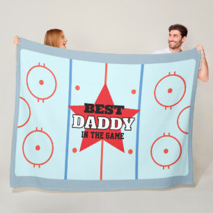 Cobertor De Velo Melhor Presente Personalizado do Jogo Hockey Rink