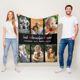 Cobertor De Velo Melhor Vovô Ever 6 Fotografia Personalizada