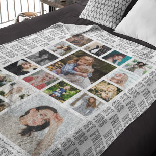 Cobertor De Velo Melhores Amigos Colagem de Fotos Personalizada